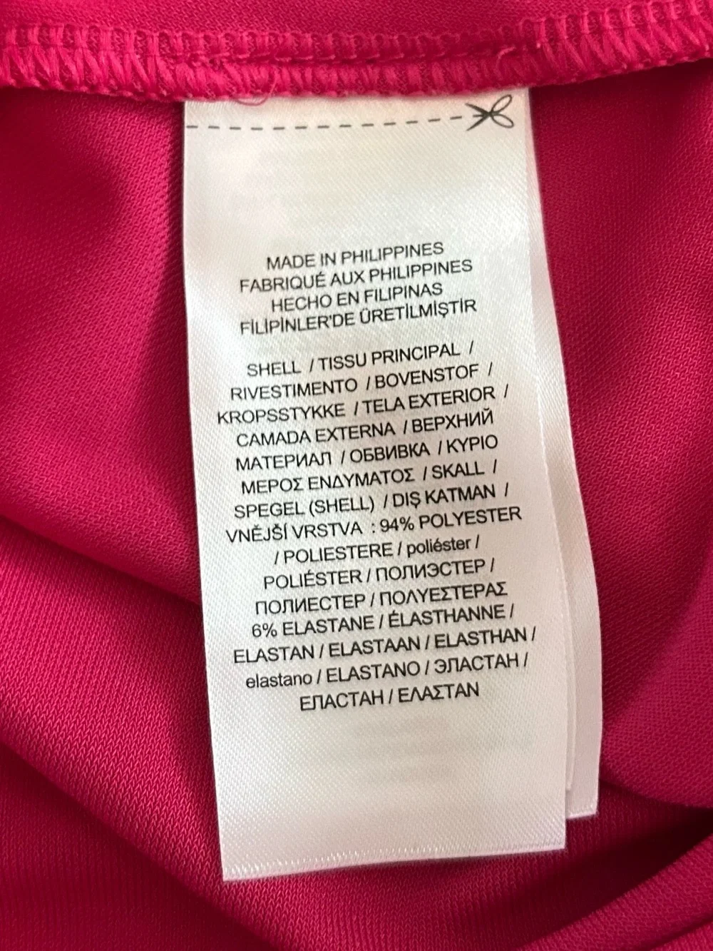 Ralph Lauren Stretch Jersey Off-the-Shoulder Top SZ Small in Hot Pink - Picture 7 of 7